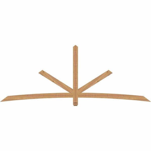 Ekena Millwork Alberta Smooth Timber Gable Bracket, Western Red Cedar, 108"W x 40"H x 1 1/2"D x 3 1/2"F, 9/12 Pitch GBW108X40X0204ALB00SWR - main